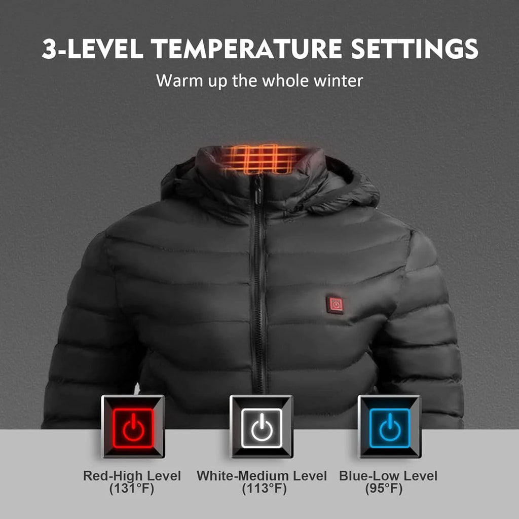 Women's 8 Zones Heated Puffer Jacket
