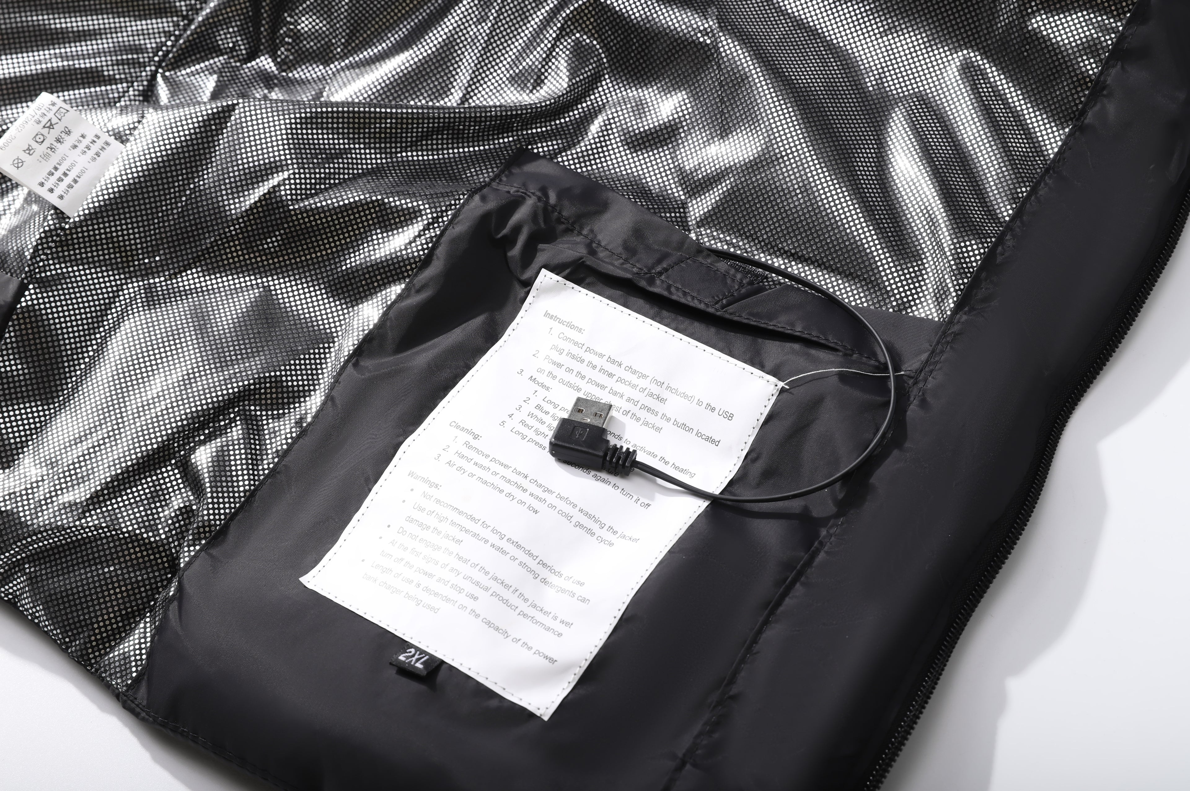 Men's Classic 5 Zones Hooded Vest - Detachable