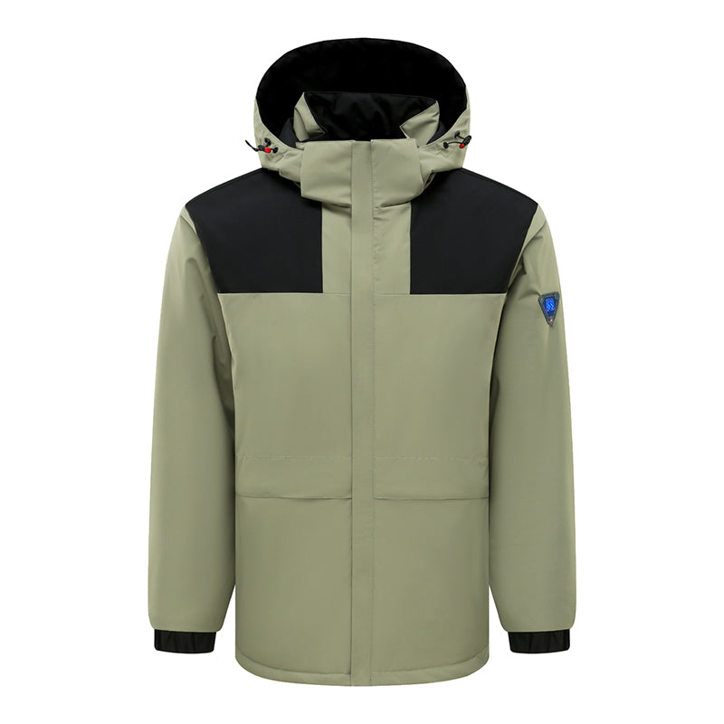 2025 Cotton Heating Jacket for Men & Women Waterproof  Windproof and Velvet 360° All-Round Large Area Heating (With Battery)