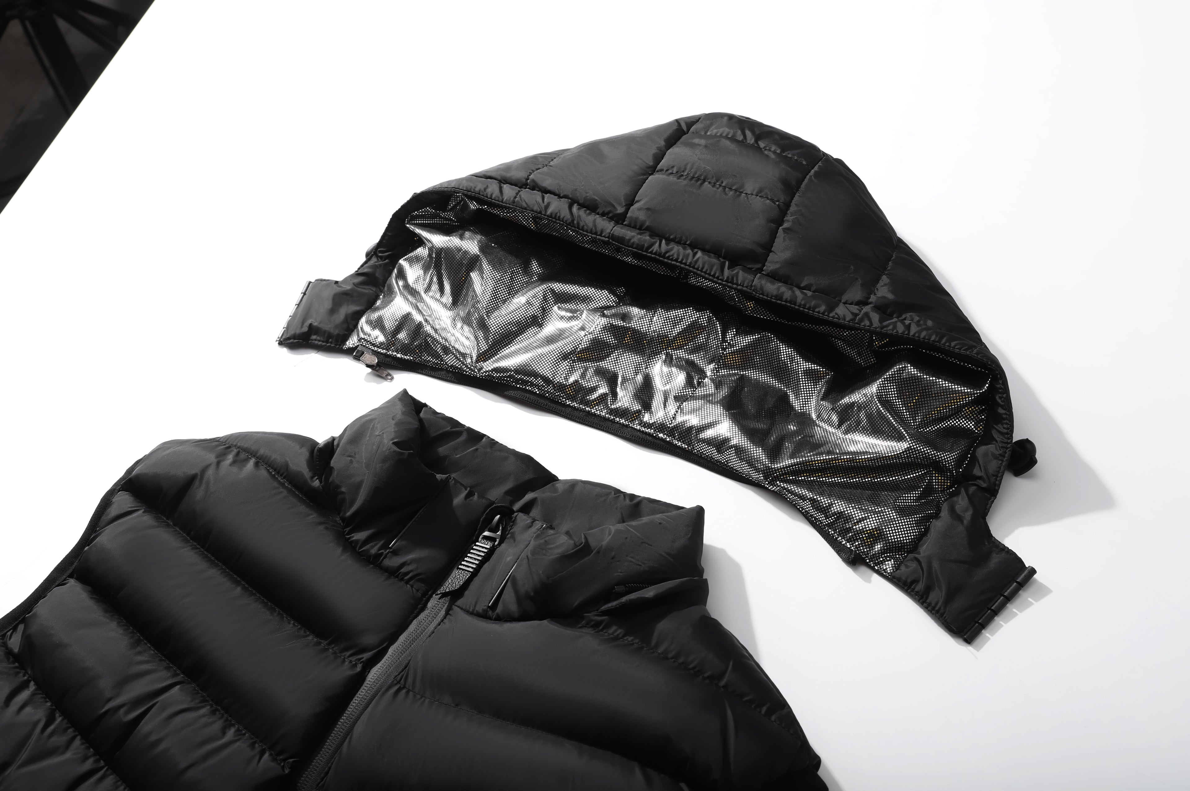 Men's Classic 5 Zones Hooded Vest - Detachable