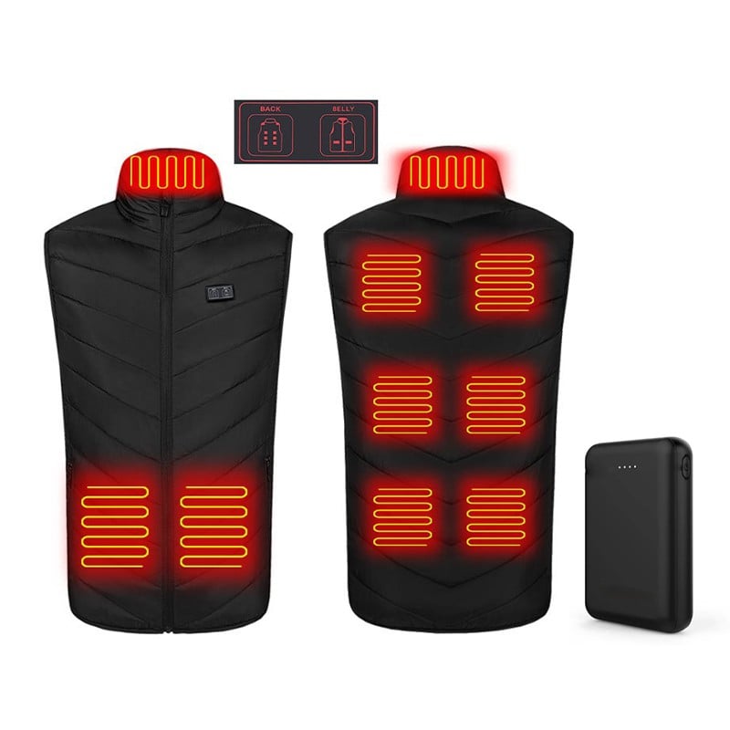 2024 Updated Version Two-touch LED Controller Heated Vest For Men & Women （With Battery Pack）